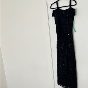 Elegant Black Sequin Dress
